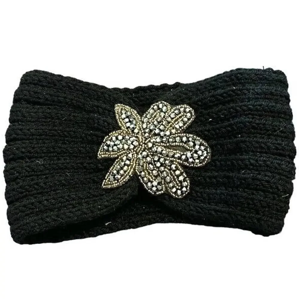 Ciel Collection Knit Head Band Dark Fairy Whimsical Goth Bedazzled Witchy